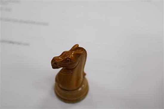 A Jaques Staunton chess set, boxed and another